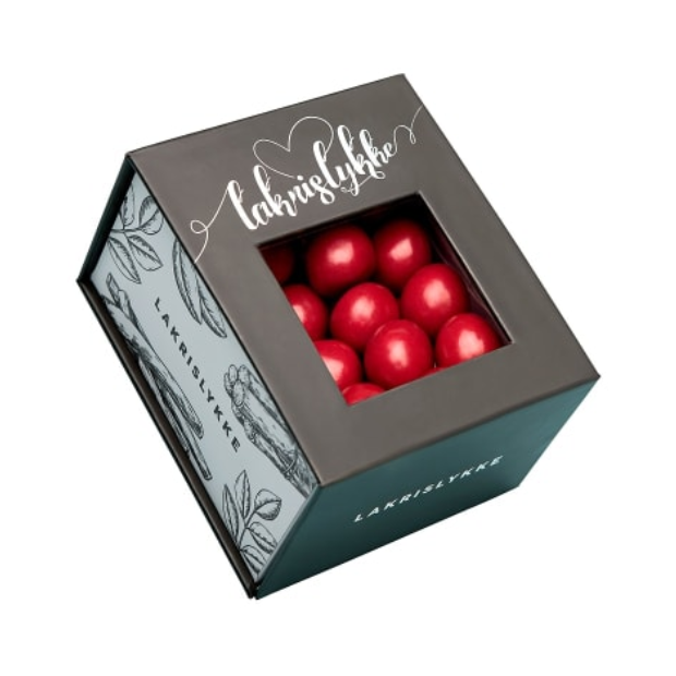 Licorice Delight Balls Raspberry 120g  - Lakrislykke Kuler Bringebær  Jentene På Tunet